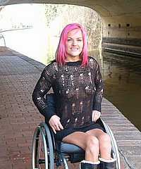 Leah Caprice Wheelchair Flashing